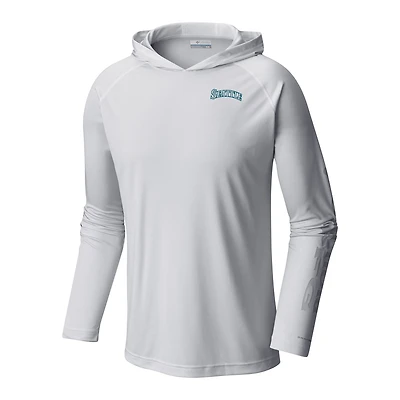 Men's Columbia  White Seattle Mariners Terminal Tackle Omni-Shade Pullover Hoodie