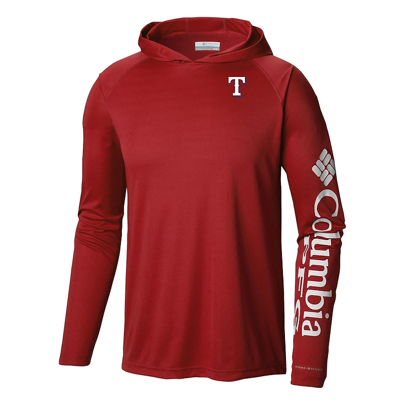 Men's Columbia Texas Rangers Terminal Tackle Omni-Shade Pullover Hoodie