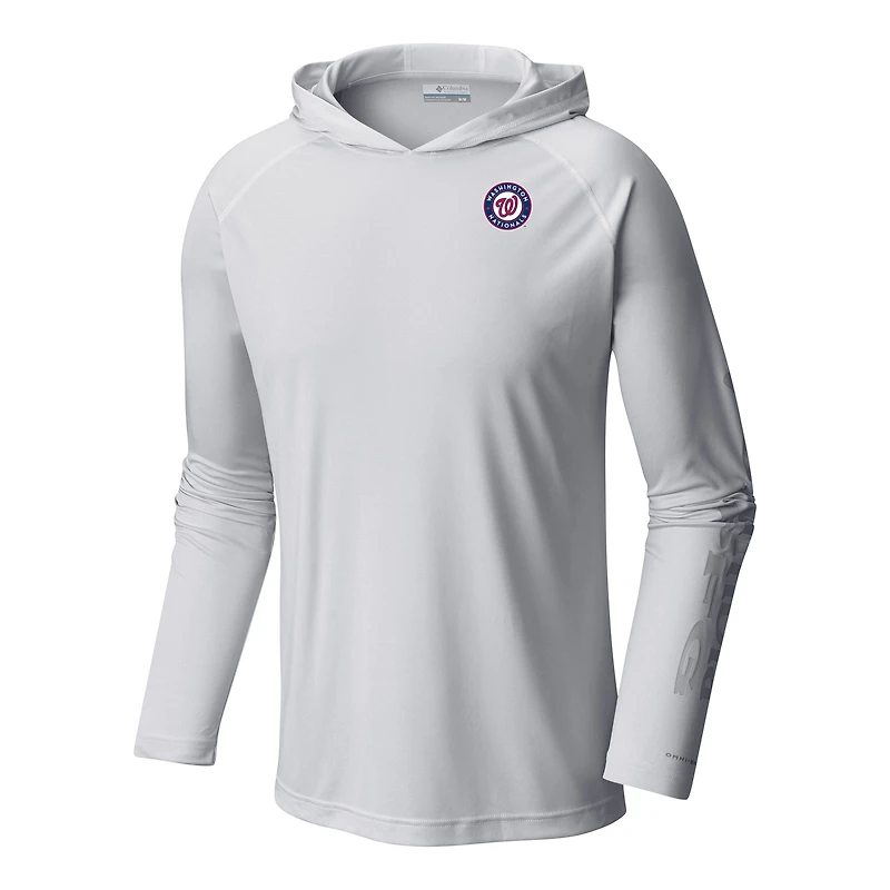 Men's Columbia Washington Nationals Terminal Tackle Omni-Shade Pullover Hoodie