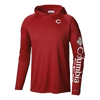 Men's Columbia Cincinnati Reds Terminal Tackle Omni-Shade Pullover Hoodie