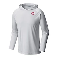 Men's Columbia Cincinnati Reds Terminal Tackle Omni-Shade Pullover Hoodie