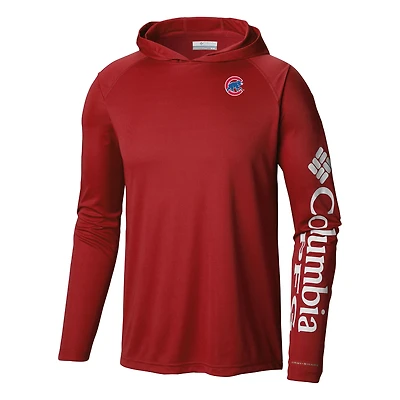 Men's Columbia Chicago Cubs Terminal Tackle Omni-Shade Pullover Hoodie