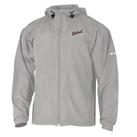 Men's Columbia  Gray Detroit Tigers The Prodigy Full-Zip Windbreaker