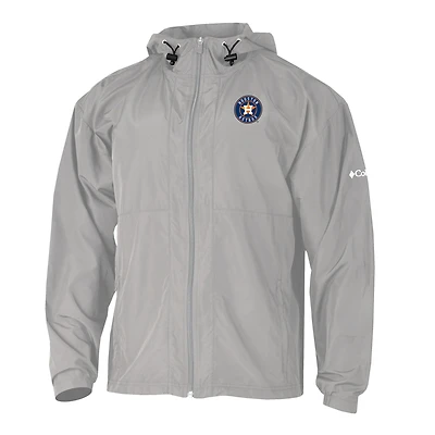 Men's Columbia  Gray Houston Astros The Prodigy Full-Zip Windbreaker