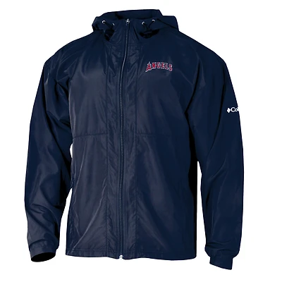 Men's Columbia  Navy Los Angeles Angels The Prodigy Full-Zip Windbreaker