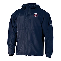 Men's Columbia  Navy Minnesota Twins The Prodigy Full-Zip Windbreaker