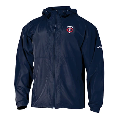Men's Columbia  Navy Minnesota Twins The Prodigy Full-Zip Windbreaker