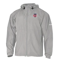 Men's Columbia  Gray Minnesota Twins The Prodigy Full-Zip Windbreaker