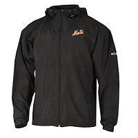 Men's Columbia  Black New York Mets The Prodigy Full-Zip Windbreaker