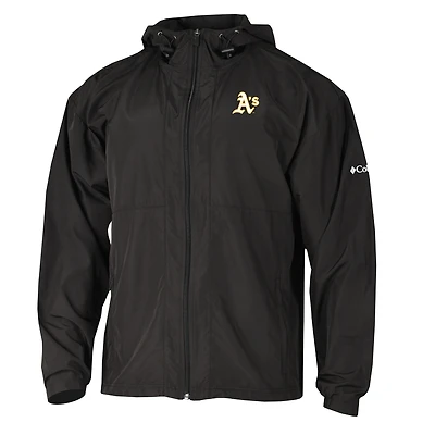 Men's Columbia  Black Athletics The Prodigy Full-Zip Windbreaker