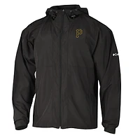 Men's Columbia  Black Pittsburgh Pirates The Prodigy Full-Zip Windbreaker