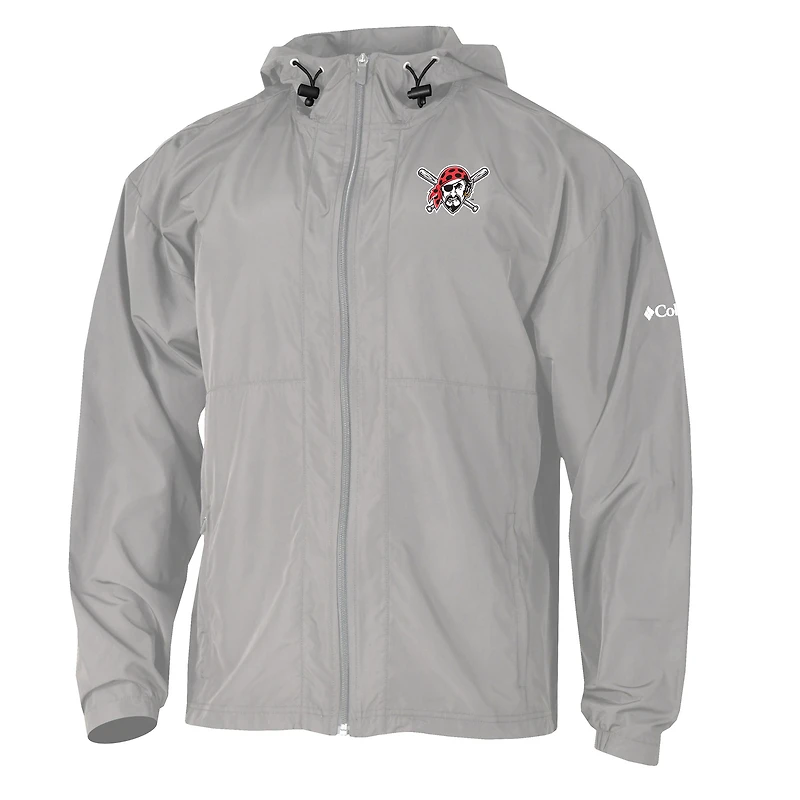 Men's Columbia  Gray Pittsburgh Pirates The Prodigy Full-Zip Windbreaker
