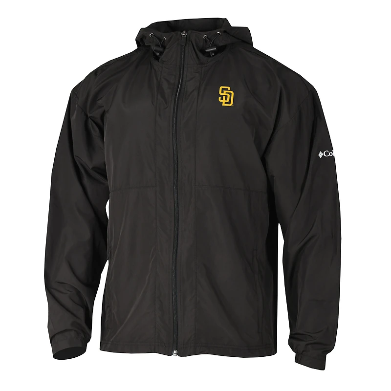 Men's Columbia  Black San Diego Padres The Prodigy Full-Zip Windbreaker