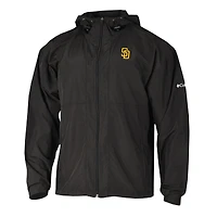 Men's Columbia  Black San Diego Padres The Prodigy Full-Zip Windbreaker