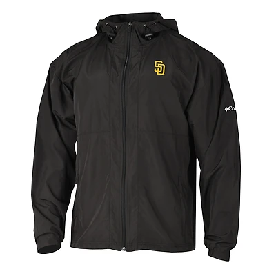Men's Columbia  Black San Diego Padres The Prodigy Full-Zip Windbreaker