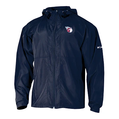 Men's Columbia  Navy Cleveland Guardians The Prodigy Full-Zip Windbreaker
