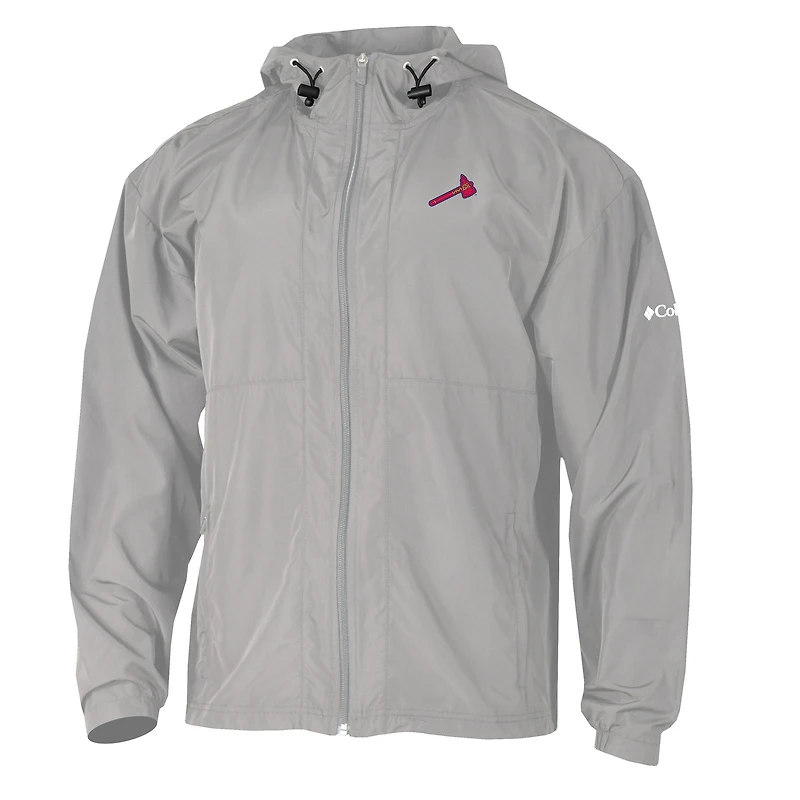 Men's Columbia Atlanta Braves The Prodigy Full-Zip Windbreaker