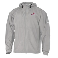 Men's Columbia Atlanta Braves The Prodigy Full-Zip Windbreaker