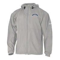 Men's Columbia  Gray New York Yankees The Prodigy Full-Zip Windbreaker