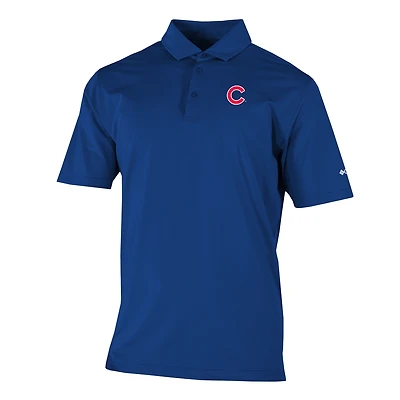 Men's Columbia  Royal Chicago Cubs Omni-Wick Double Hit Polo