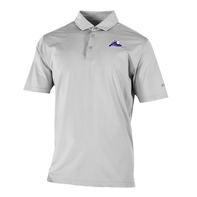 Men's Columbia  Gray Colorado Rockies Omni-Wick Double Hit Polo
