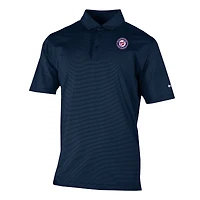 Men's Columbia  Navy Washington Nationals Omni-Wick Double Hit Polo