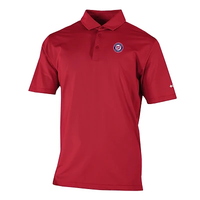 Men's Columbia Washington Nationals Omni-Wick Double Hit Polo