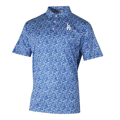 Men's Columbia  Royal Los Angeles Dodgers Omni-Wick Westside Country Polo