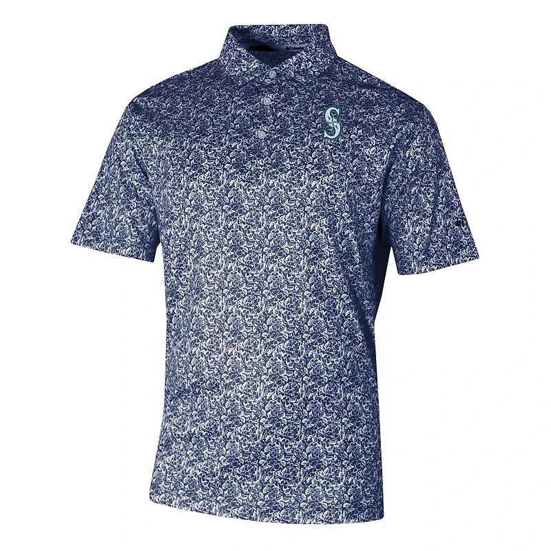 Men's Columbia  Navy Seattle Mariners Omni-Wick Westside Country Polo