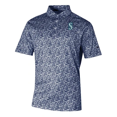 Men's Columbia  Navy Seattle Mariners Omni-Wick Westside Country Polo