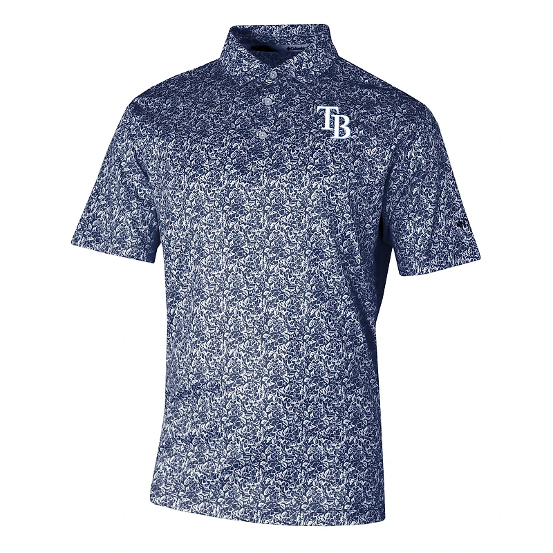 Men's Columbia  Navy Tampa Bay Rays Omni-Wick Westside Country Polo