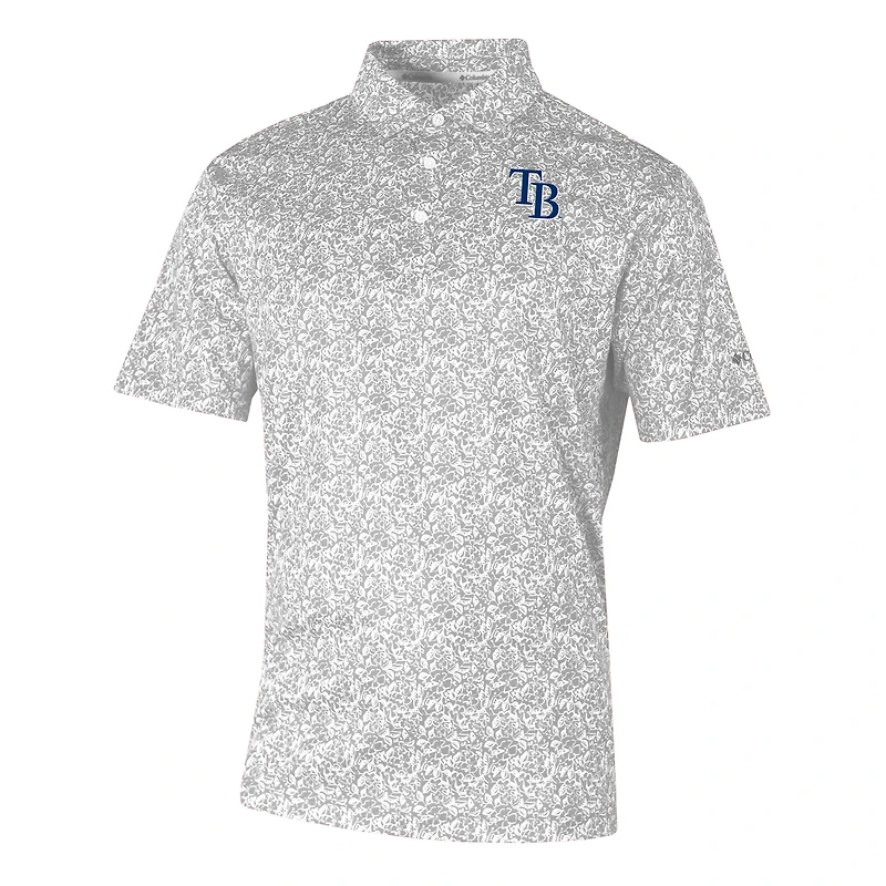 Men's Columbia  Gray Tampa Bay Rays Omni-Wick Westside Country Polo