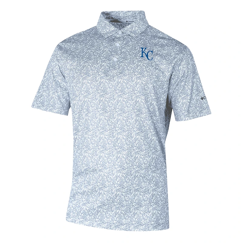 Men's Columbia Royal Kansas City Royals Omni-Wick Westside Country Polo