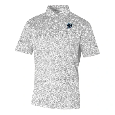Men's Columbia Miami Marlins Omni-Wick Westside Country Polo