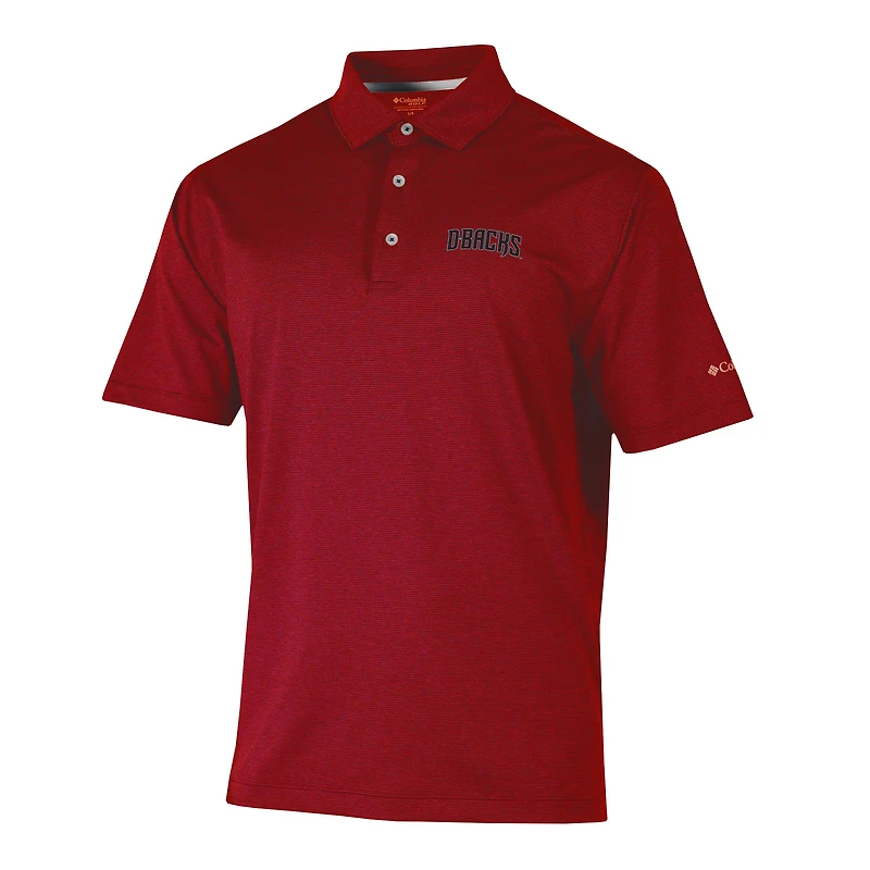 Men's Columbia Red Arizona Diamondbacks Sand Tee Polo