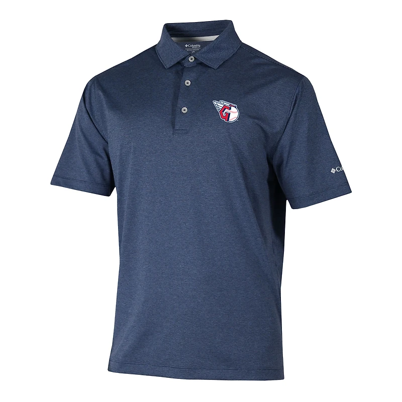 Men's Columbia  Navy Cleveland Guardians Sand Tee Polo