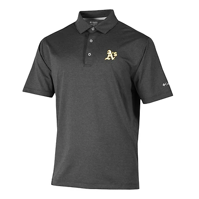Men's Columbia  Black Athletics Sand Tee Polo