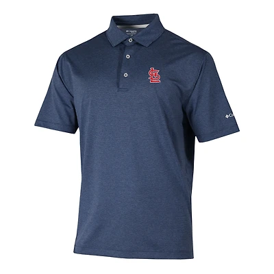 Men's Columbia  Navy St. Louis Cardinals Sand Tee Polo