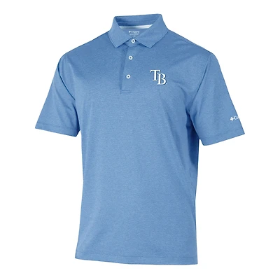 Men's Columbia  Light Blue Tampa Bay Rays Sand Tee Polo