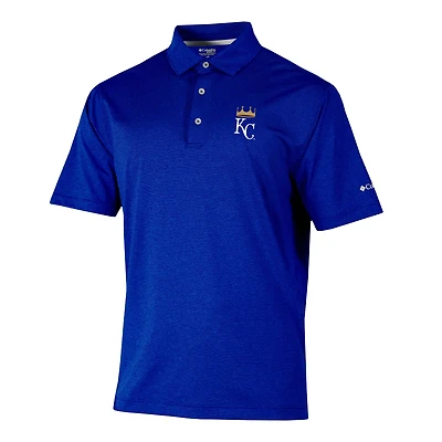 Men's Columbia  Royal Kansas City Royals Sand Tee Polo