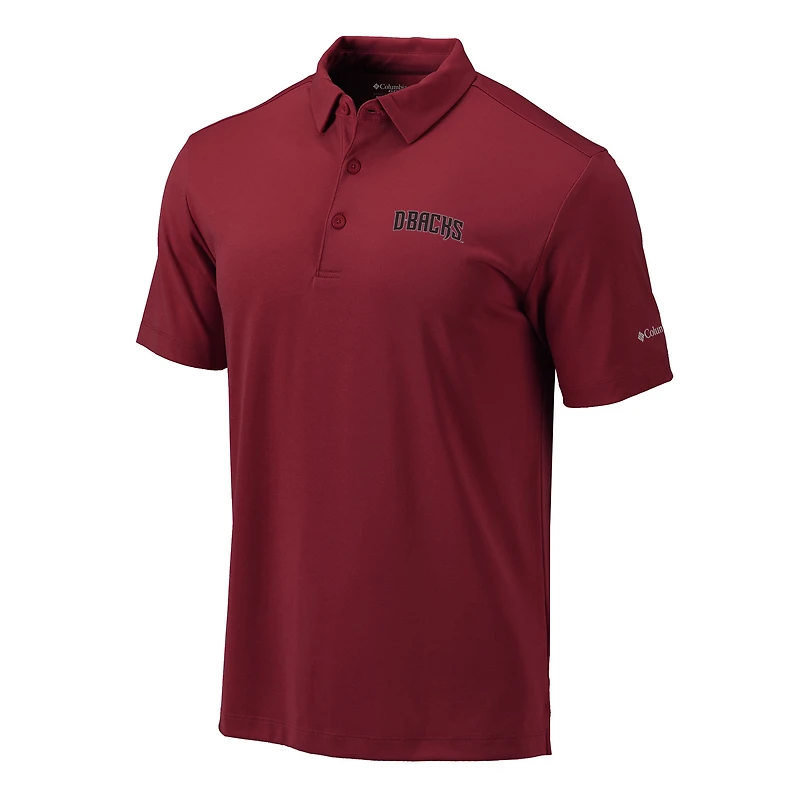 Men's Columbia Red Arizona Diamondbacks Omni-Wick Drive Polo