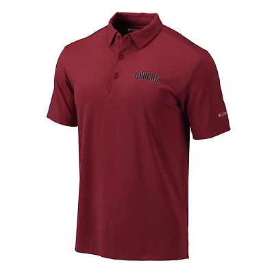 Men's Columbia  Red Arizona Diamondbacks Omni-Wick Drive Polo