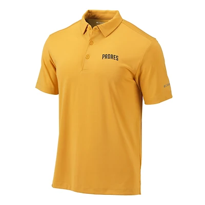 Men's Columbia  Gold San Diego Padres Omni-Wick Drive Polo