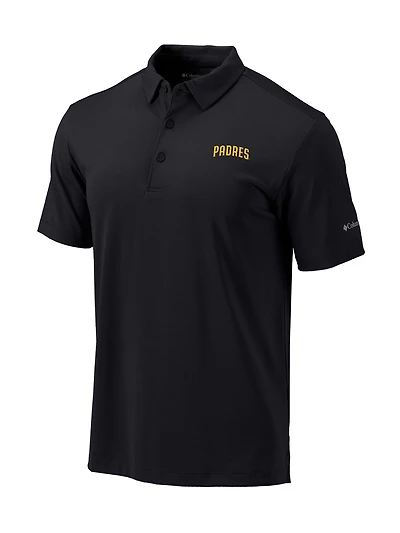 Men's Columbia  Black San Diego Padres Omni-Wick Drive Polo
