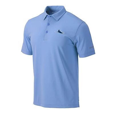 Men's Columbia  Light Blue Tampa Bay Rays Omni-Wick Drive Polo