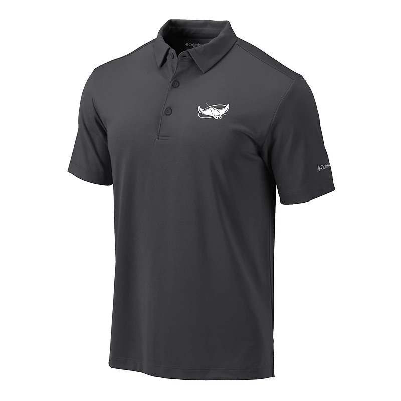 Men's Columbia  Gray Tampa Bay Rays Omni-Wick Drive Polo