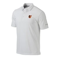 Men's Columbia  White Baltimore Orioles Omni-Wick Drive Polo