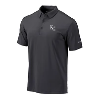 Men's Columbia  Gray Kansas City Royals Omni-Wick Drive Polo