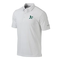 Men's Columbia  White Athletics Omni-Wick Drive Polo