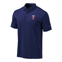 Men's Columbia  Navy Minnesota Twins Omni-Wick Drive Polo